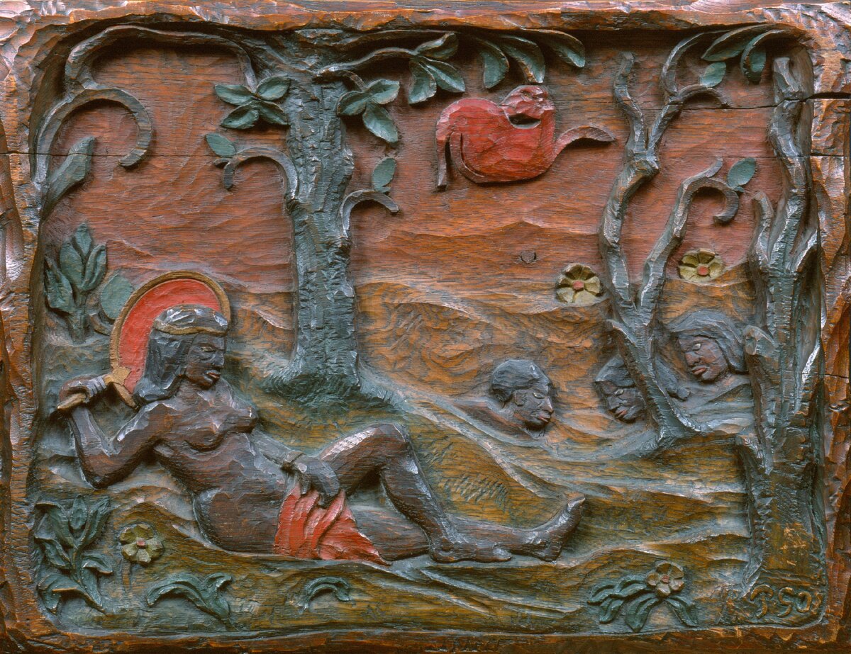 Женщина с веером, 1889 (подпись справа внизу)