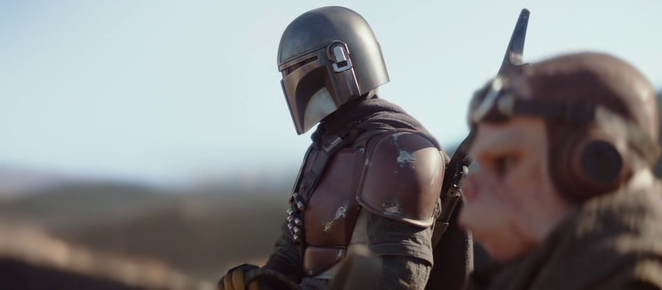 кадр из сериала "Мандалорец"