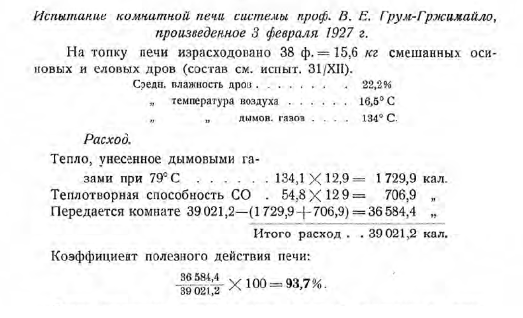 Полости в печах. Гидравлическая модель