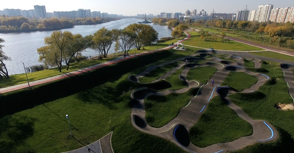 Парк 850-летия Москвы. Pump Track.