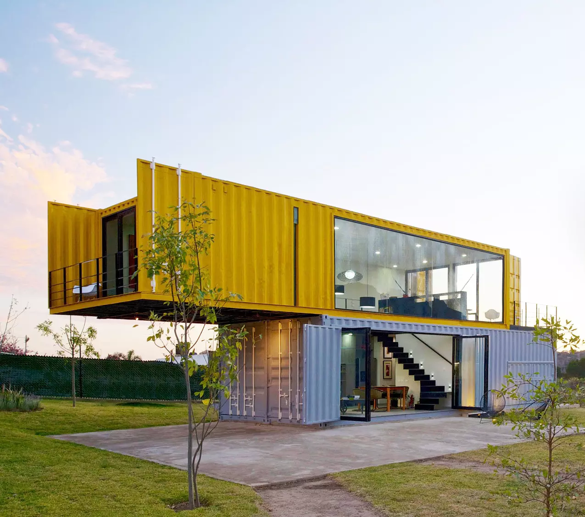 ЭКОДОМ контейнер. Shipping Container House 40ft. Elmaco модульные здания. Prefabricated prefabricated Houses технология.