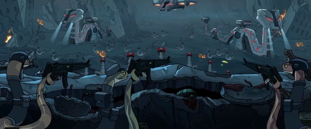 Миллиарды змей погибли, теперь гости из будущего пытаются поправить прошлое.