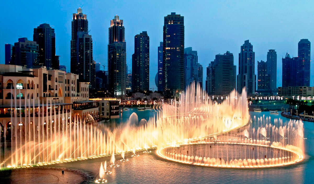 Поющие фонтаны в Дубае