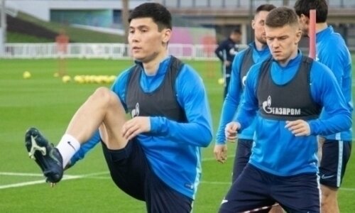 Исламхан на тренировке "Зенита"