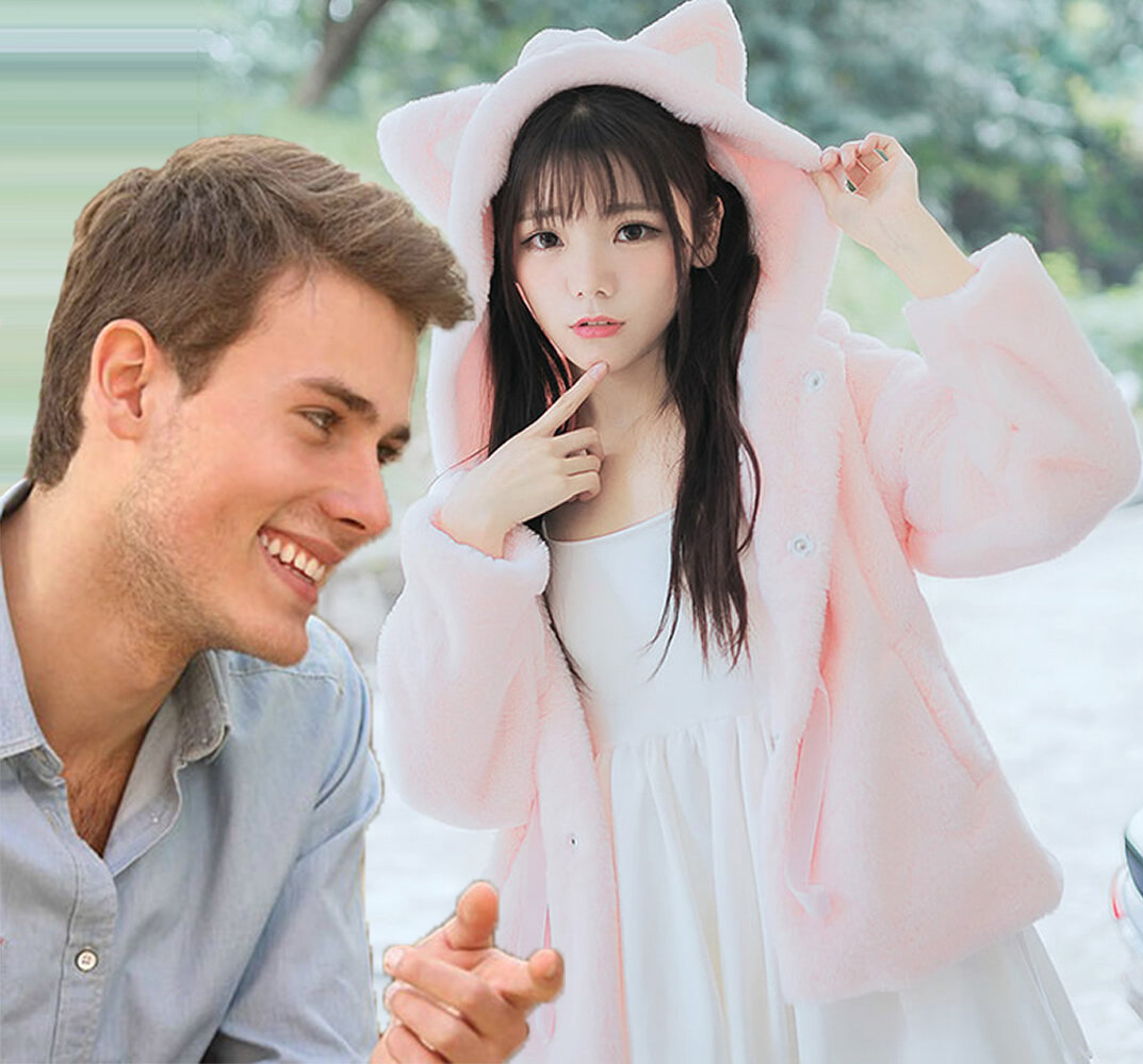 Японка удивленна и счастлива от того, что Вы её выбрали [фотоколлаж]