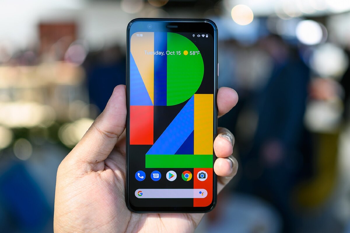 Pixel 4 без установленных приложений.