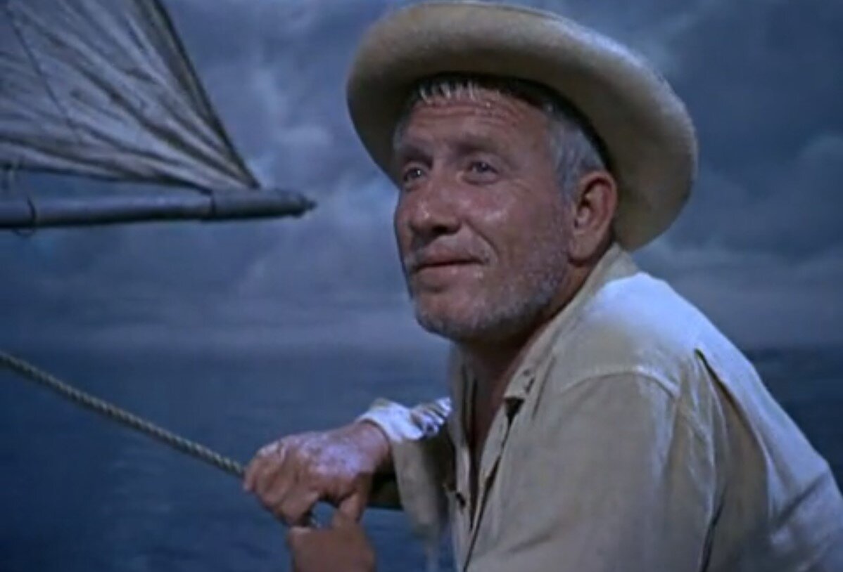 Фильм "Старик и море" (1958). Картина снята по одноименной повести американского писателя Эрнеста Хемингуэя, вышедшей в 1952 году. По истине увлекательная приключенческая драма повествующая о силе духа человека, которому нечего терять, но есть что доказать самому себе. 