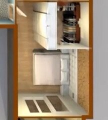 План спальни (вид сверху)