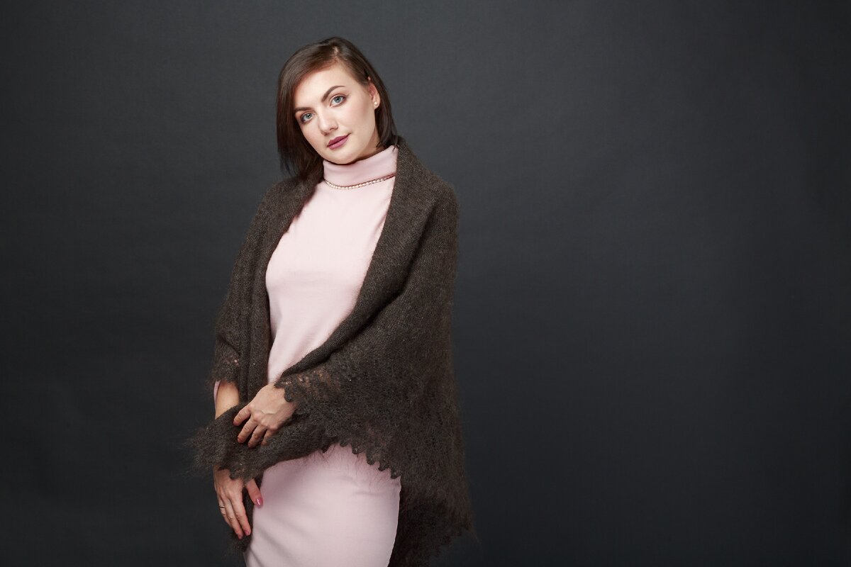 Пуховая шаль согреет в любую погоду