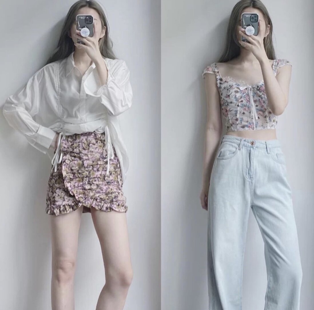 У нас иногда  такой принт называют колхозным, а для корейцев он вполне стильный ➡️