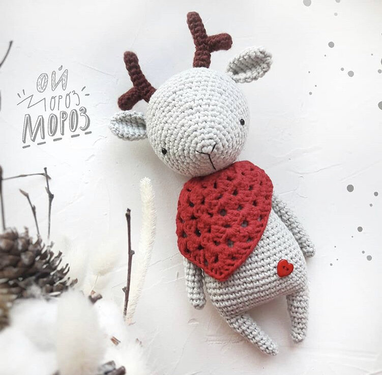 Игрушка связана из Yarn Art Jeans. МК Марины Колмыковой