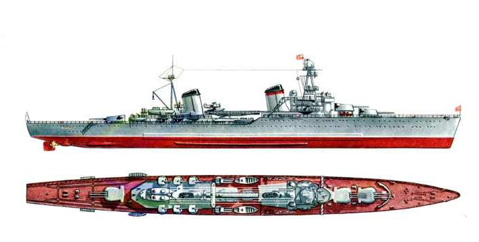 Красивый крейсер "Киров", из свободных источников