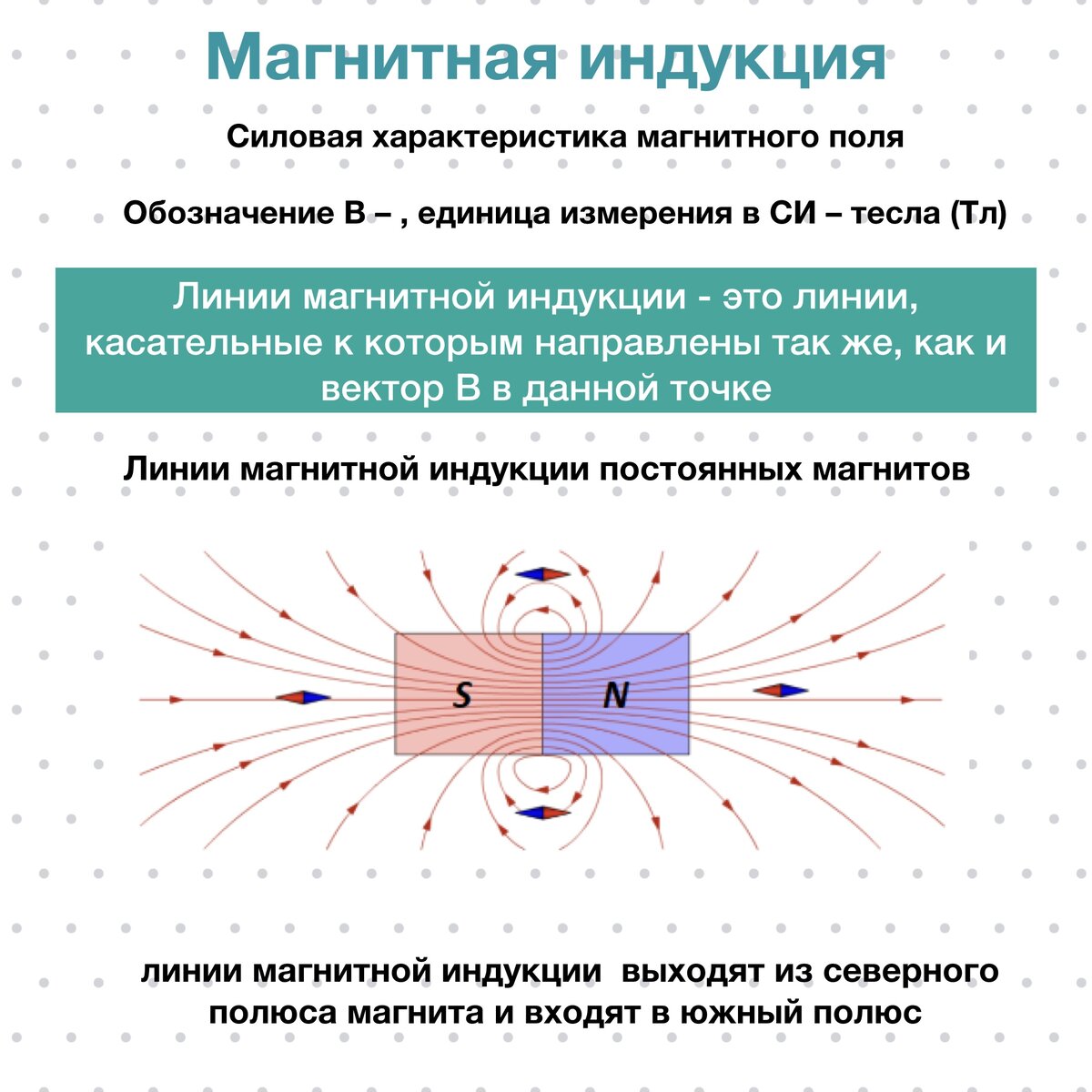 1 магнитное поле линии магнитной индукции