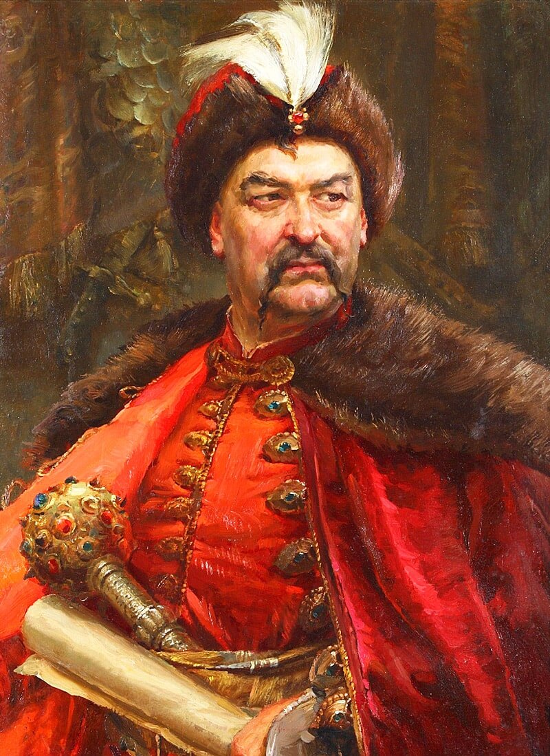 Богдан Михайлович Хмельницкий - гетман Войска Запорожского, полководец, политический и государственный деятель. Предводитель национально-освободительного восстания с целью освобождения Западной Руси от польско-литовской власти, в результате которого Левобережная Украина с Киевом окончательно вышли из Речи Посполитой и вошли в состав Русского государства.