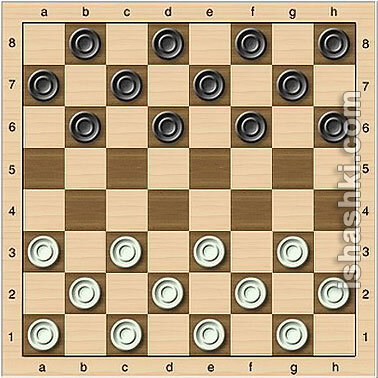 Это стандартная расстановка шашек.