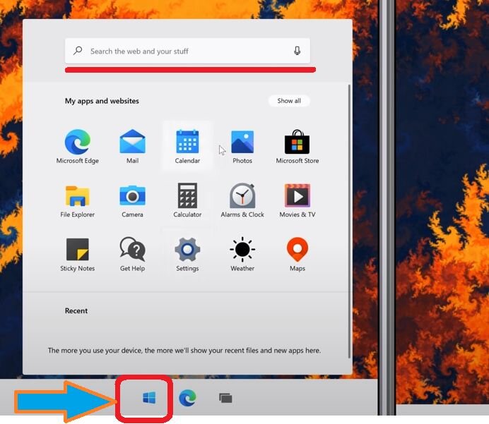 Видоизмененный интерфейс новой ОС