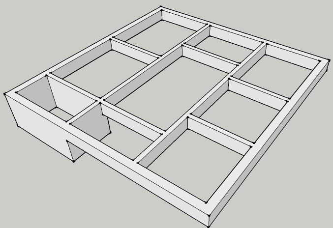 3D  модель моего фундамента
