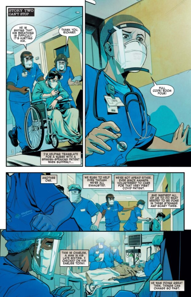 Страница из комикса The Vitals: True Nurse Stories