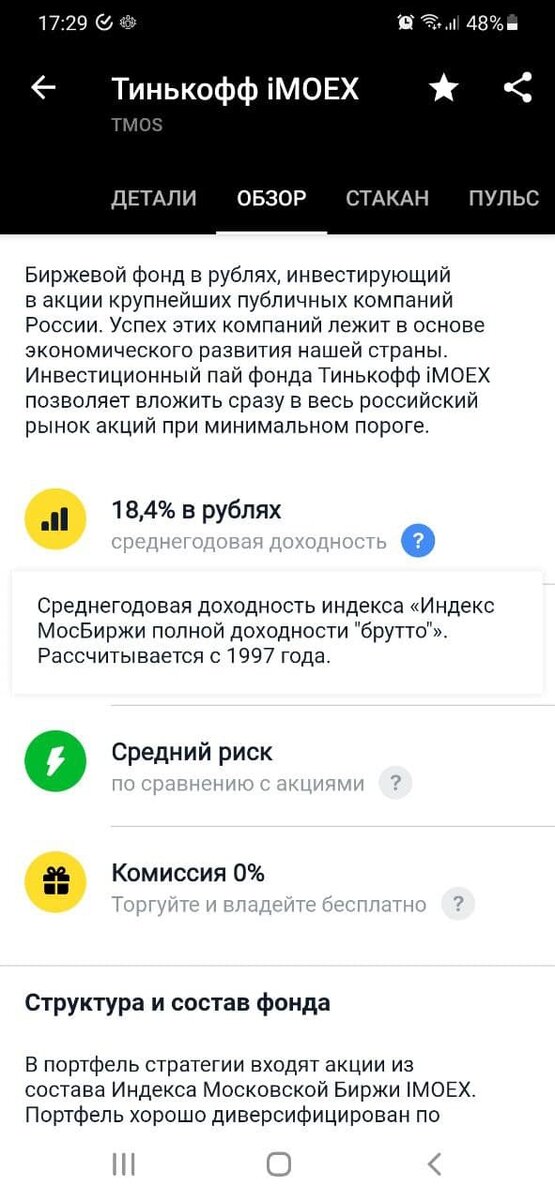Доходность индекса МосБиржи