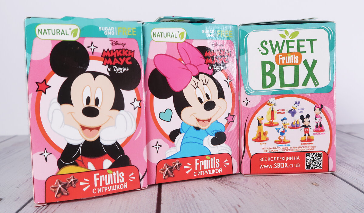  Серия "Микки Маус и друзья" совсем недавно появилась в продаже. Эти фигурки можно найти как в коробочках "Sweet Box", так и в пакетиках. В коробочках серия состоит из шести фигурок.-2
