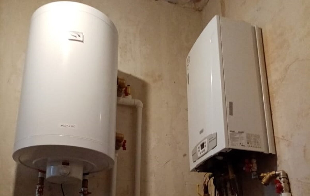 Одноконтурный газовый котёл Baxi с бойлером косвенного нагрева