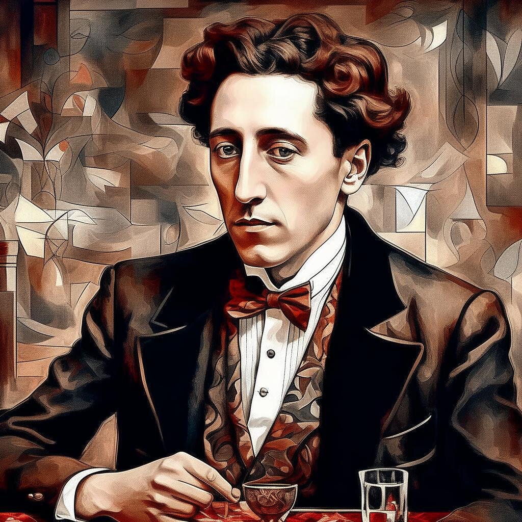 А. Блок в изображении нейросетей. 