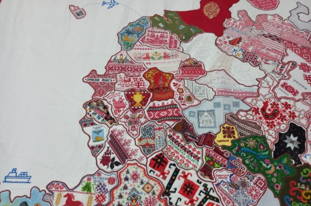    На фестивале «Вышитая Россия» в Чувашии 70 регионов представят свои карты