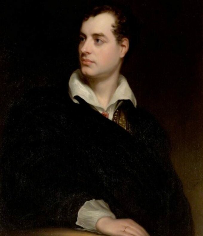 Лорд Байрон. Портрет работы Томаса Филлипса, 1813 год 