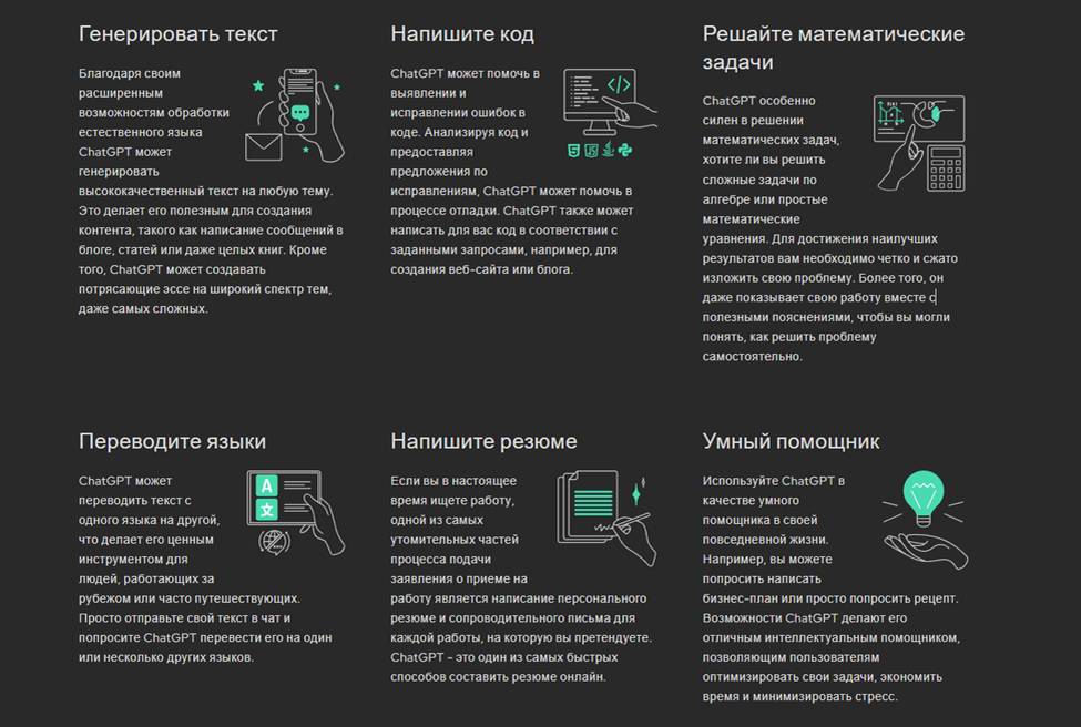 Возможности Chat-GPT-4