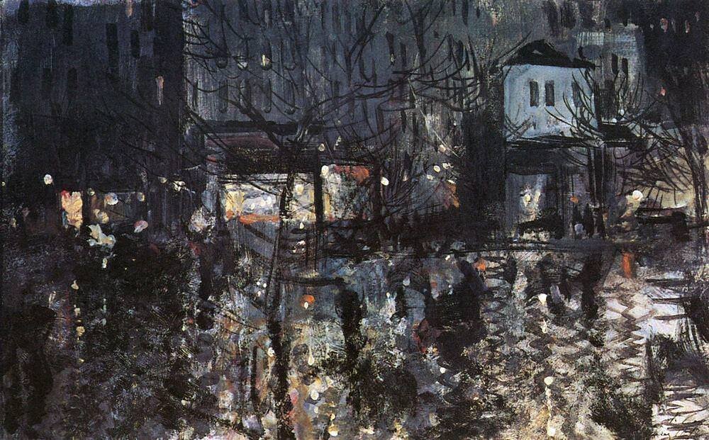 Коровин Константин Алексеевич – После дождя. Париж. 1897