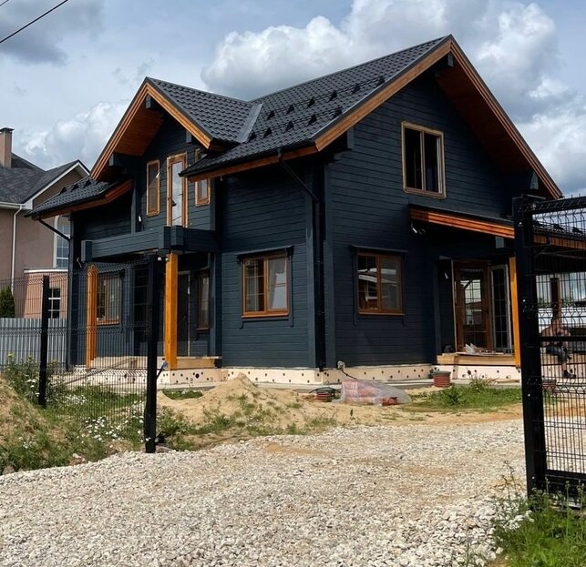 Дом из премиального клеёного бруса от Нархозстрой