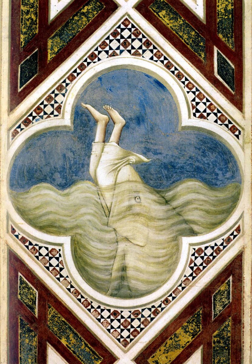 Иона. Фреска. Капелла Скровеньи. Джотто ди Бондоне. 