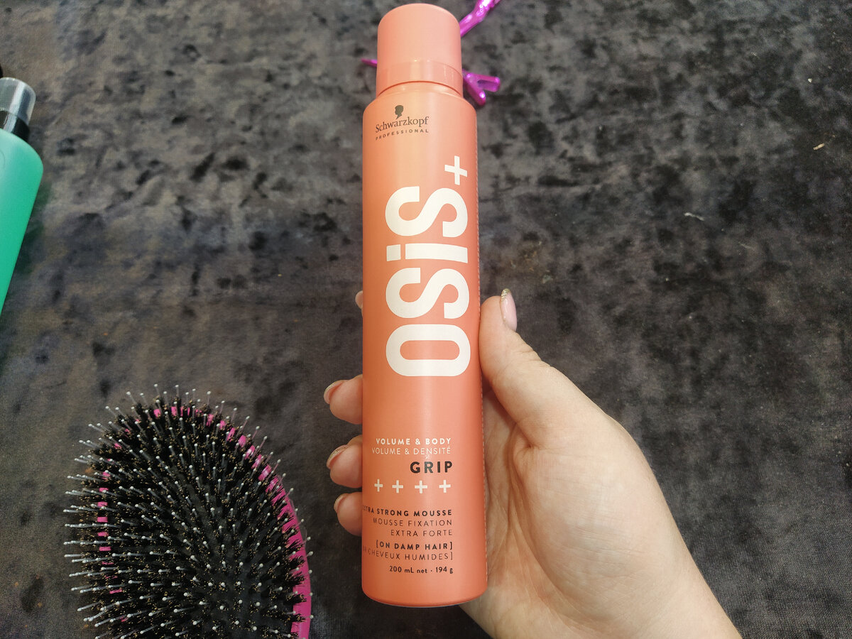 Мусс сверхсильной фиксации для волос Grip OSIS объем 200 мл (≈ 1400₽)