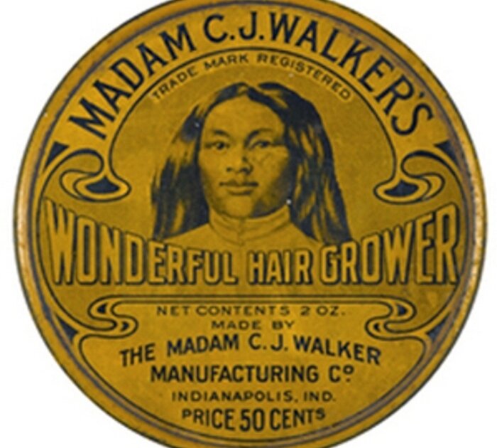     Средство по уходу за волосами «Madam C. J. Walker». 