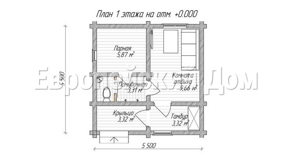 Планировка первого этажа. Источник фото: dom-bt.com