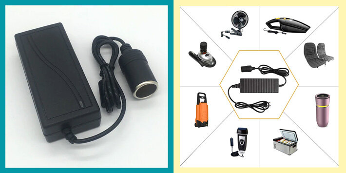 Адаптер 220 - 12 вольт с разъемом автомобильного прикуривателя