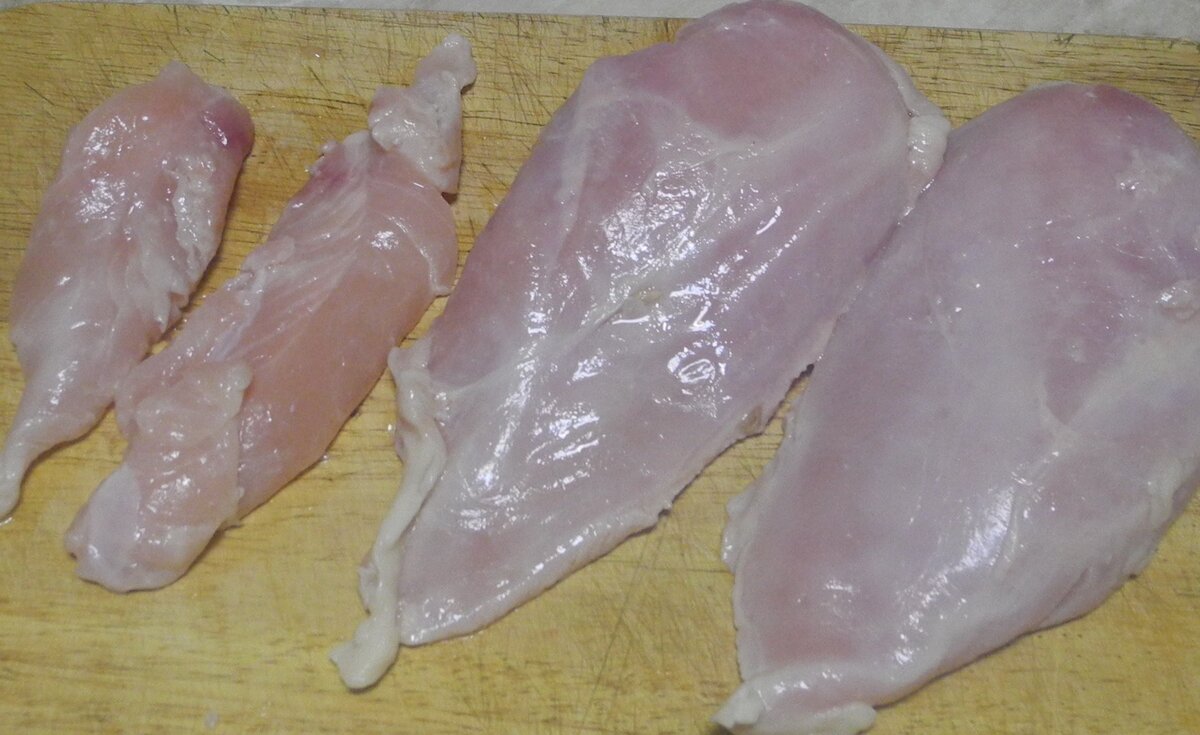 4 филе-два больших и два малых