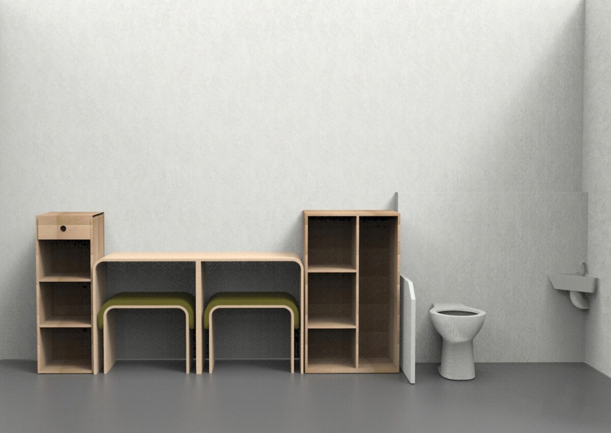 Part by Asli Kaygusuz - это модульный комплект мебели из среза березы