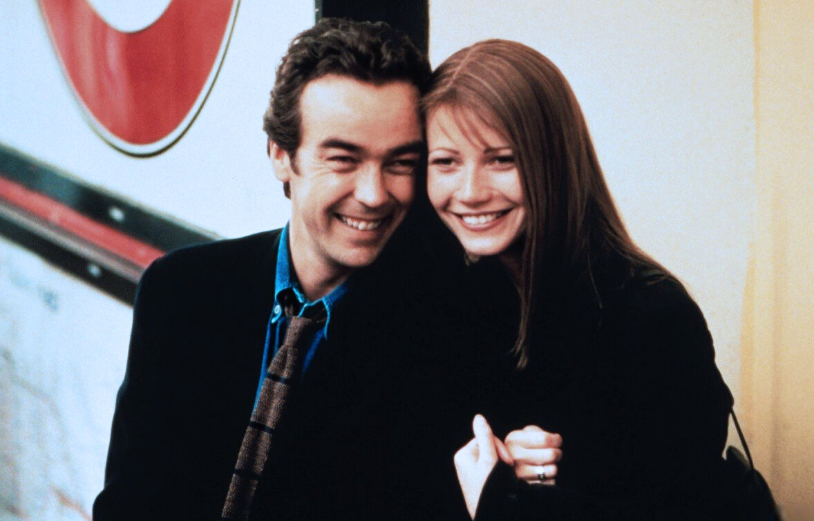 Джон Ханна и Гвинет Пэлтроу в фильме "Осторожно! Двери закрываются" 1997 г.