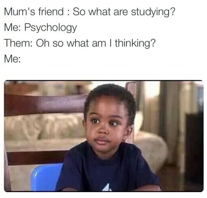 – Так что ты изучаешь? – Психологию. – О, и о чем я думаю?