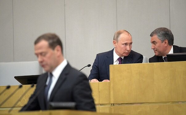 Владимир Путин на заседании Госдумы. Фото: kremlin.ru