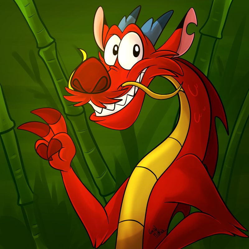 Это Мушу (дракон из "Мулан"). Он - мое тотемное животное. Почему? Посмотрите "Мулан" и сами все поймете:)