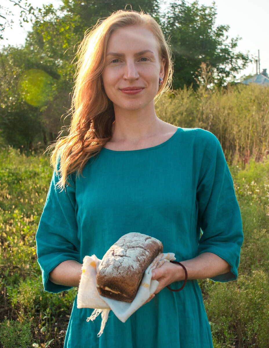 Ржаной хлебушек с автором статьи и блога Хлебный замес