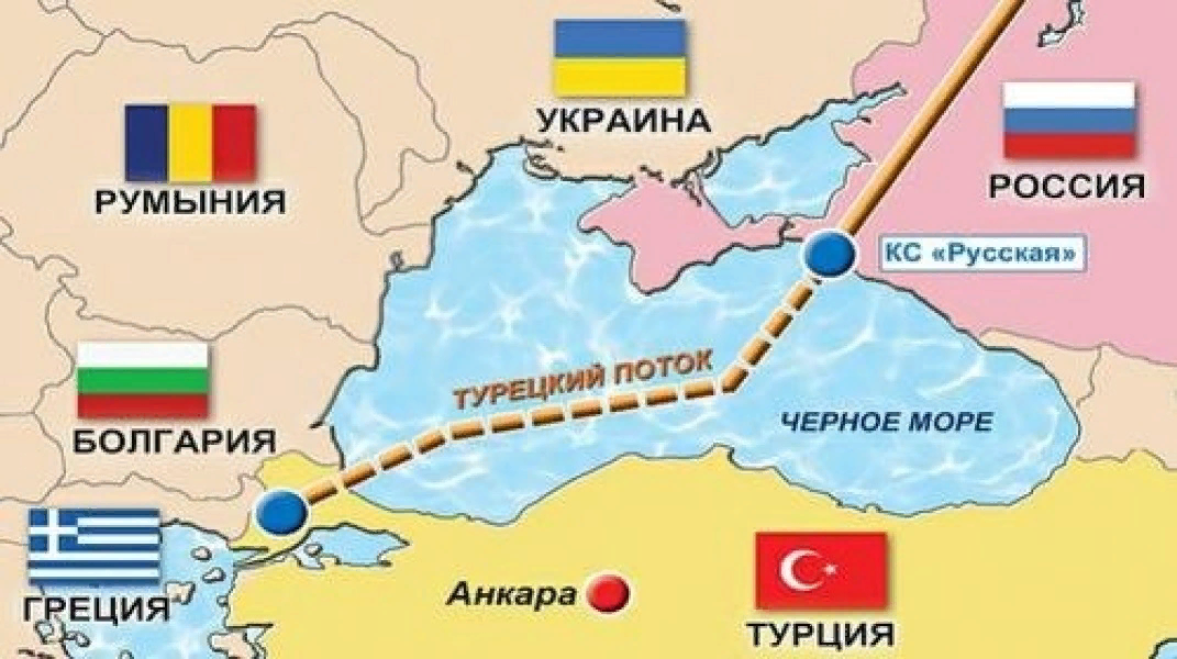 карта маршрута "Турецкого потока", из открытых источников, в свободном доступе, «Яндекс Картинки».