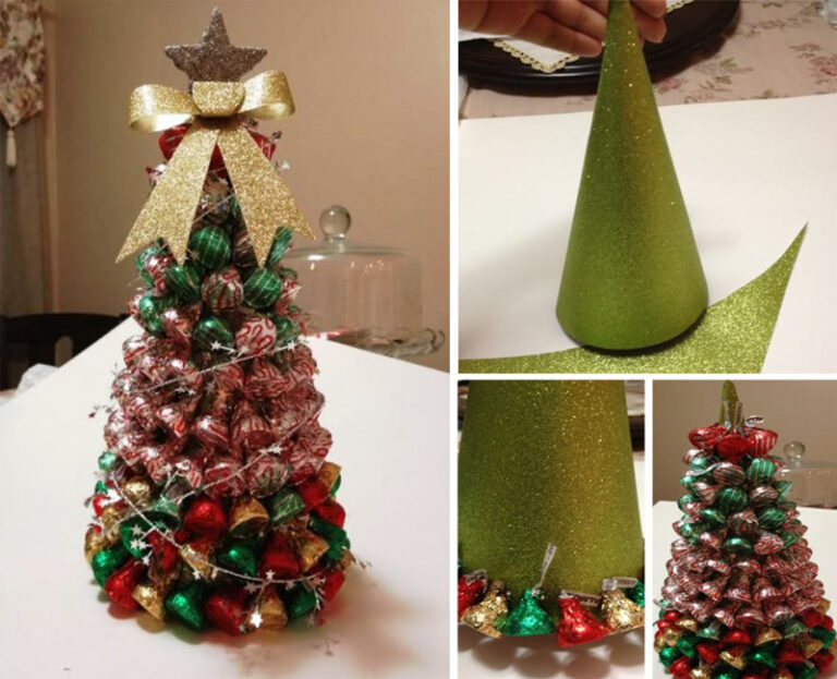 Идеи новогодней елки из конфет своими руками