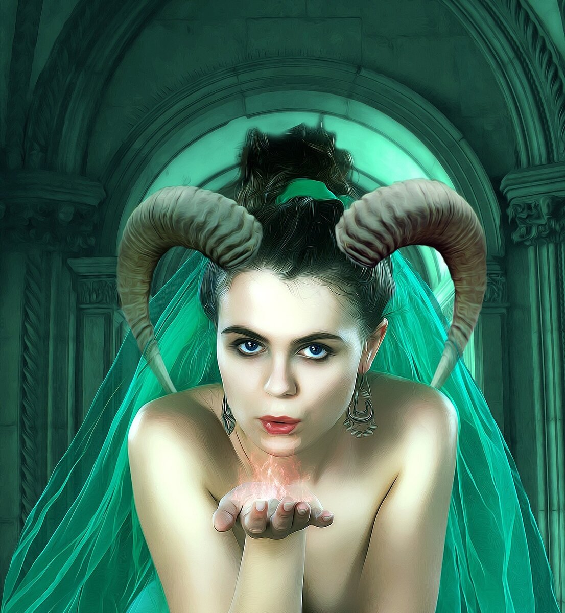 Ведьма невеста дьявола.