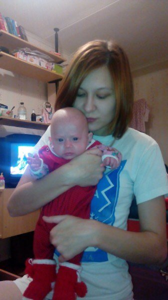 Наша кроха с мамой