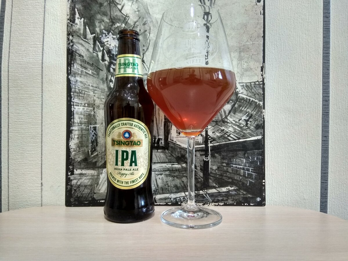 Китайское пиво в английском стиле и бельгийском бокале. Если абсурд, то до конца!))