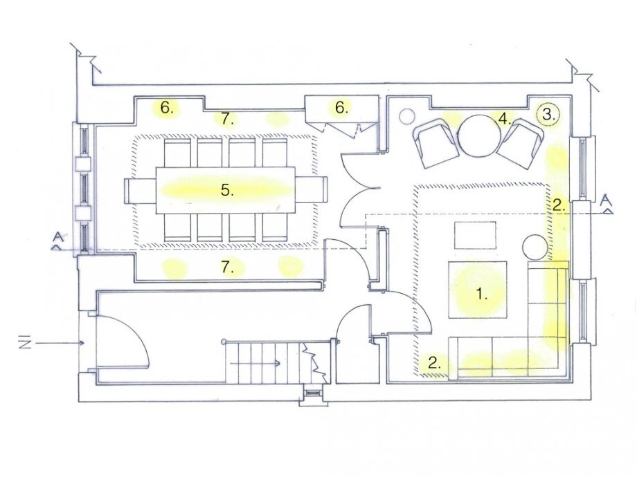 План освещения может выглядеть так