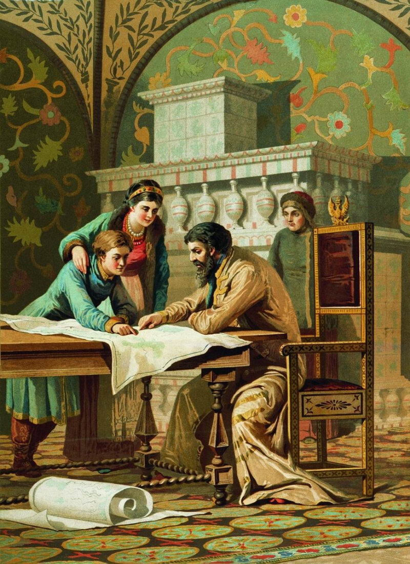 Борис Годунов и дети.